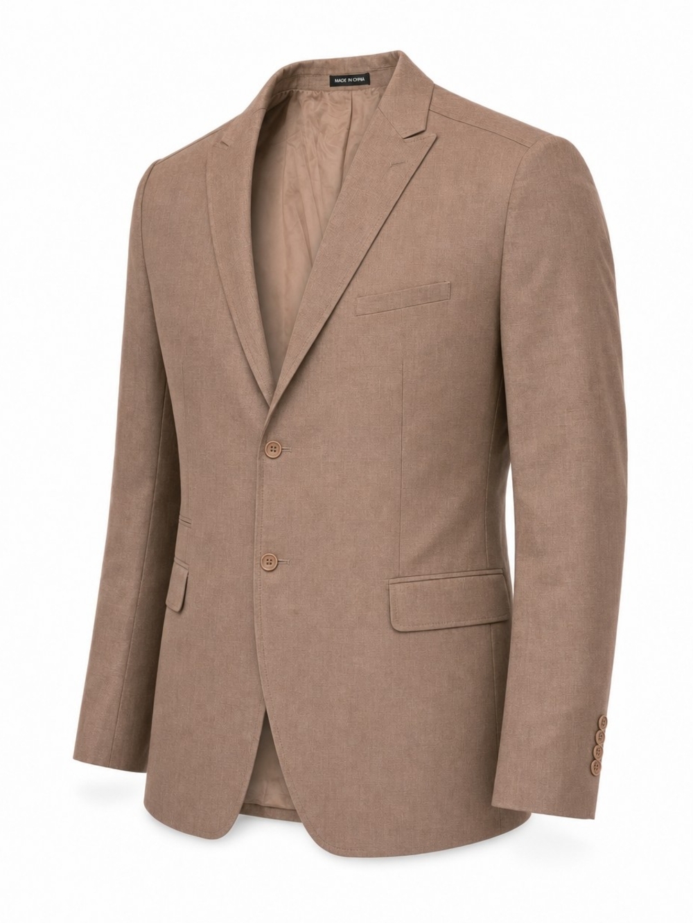 Menz ggg Men's Tan Brown Blazer Jacket Size 62R 56W Big & Tall Two Button - Picture 2 of 5
